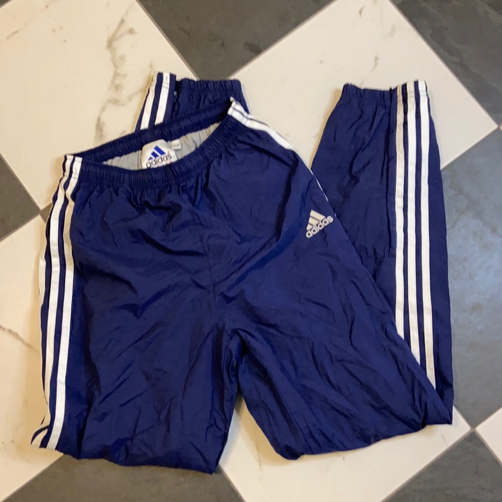 vintage navy adidas sweatpants
